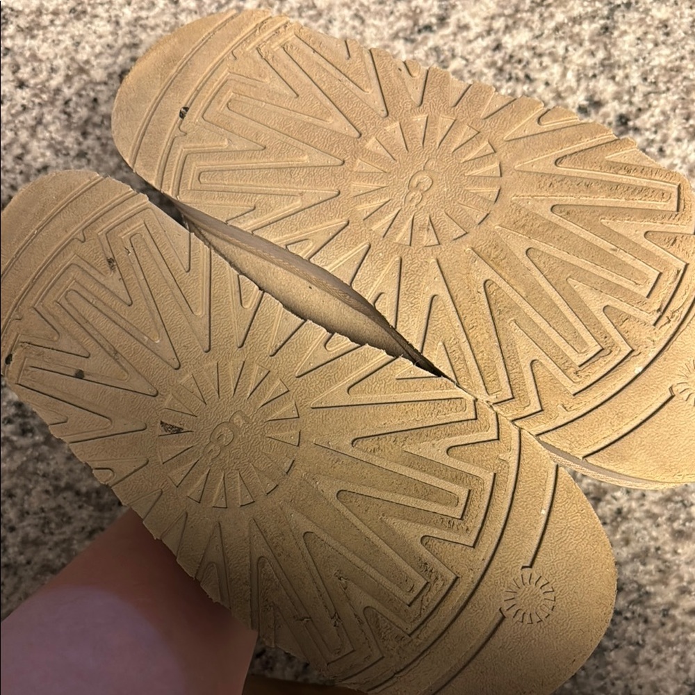UGG Tan Suede Slip-On Shoes - Picture 5 of 6